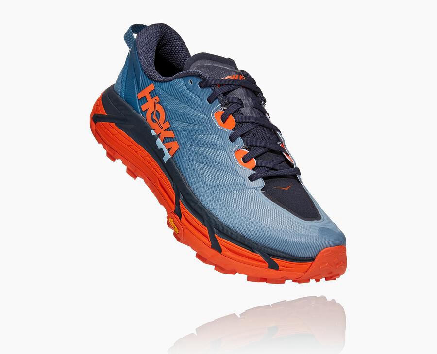 Hoka One One Trailove Tenisky Panske Modre - Mafate Speed 3 - 94860-TJNR